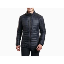 KUHL Men's Spyfire Jacket -Urban Trail Sales Store 1122 spyfire jacket blackout front pdp photo