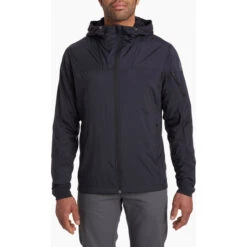 KUHL Men's The One Hoody -Urban Trail Sales Store 1146 Ms The One Hoody Raven Front