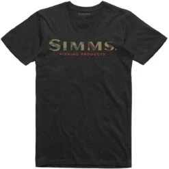 Men's Simms Logo T-Shirt -Urban Trail Sales Store 12803 001 Simms Logo Tee Black s21 1