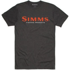 Men's Simms Logo T-Shirt -Urban Trail Sales Store 12803 086 P 1 Ms Simms Logo Tee Charcoal Heather Front 1