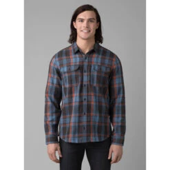Prana Men's Westbrook Flannel Shirt -Urban Trail Sales Store 1964401 NIGHTSHADE 1