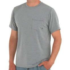 Men's Bamboo Flex Pocket Tee -Urban Trail Sales Store 21 M FlexPocketTee HeatherGraphite 1