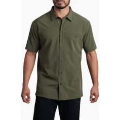KUHL Men's Renegade Shirt -Urban Trail Sales Store 3069 Renegade Shirt Olive Front