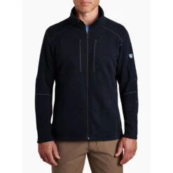 KUHL Men's Interceptr Fleece Jacket -Urban Trail Sales Store 3183 Interceptr FZ Mutiny Blue Front 1