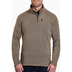 KUHL Men's Interceptr 1/4 Zip -Urban Trail Sales Store 3185 Interceptr Qtr Zip Oatmeal Front