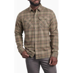 KUHL Men's Dillingr Flannel Shirt -Urban Trail Sales Store 7186 Dillingr Flannel LS Kovert Olive Front c44f58c9 03cf 4035 8e8f 909679967177 1