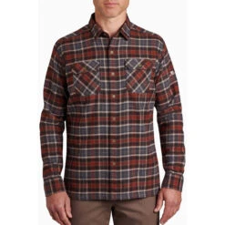 KUHL Men's Dillingr Flannel Shirt -Urban Trail Sales Store 7186 dillingr flannel ls redwood front pdp photo b04de18b 371d 4b5d b8e2 268d931cf2d1 1
