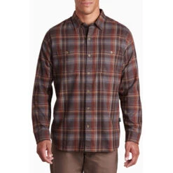 KUHL Men's Fugitive Flannel Shirt -Urban Trail Sales Store 7202 fugitive flannel ls fire stone front pdp photo aebc6d3f 56fd 46bd a8f7 09d5391aee05 1