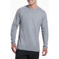 KUHL Men's Influx Long Sleeve Shirt -Urban Trail Sales Store 7279 influx ls concrete gray front 1 pdp photo 135da6b2 3650 4500 bfcb e486f592ff78