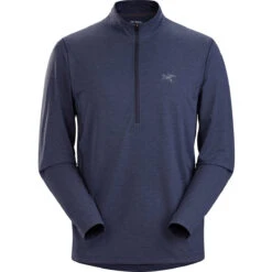 Arcteryx Men's Cormac Zip Neck Long Sleeve Shirt 5 Arcteryx Men's Cormac Zip Neck Long Sleeve Shirt -Urban Trail Sales Store Cormac Zip Neck Shirt LS Black Sapphire 1