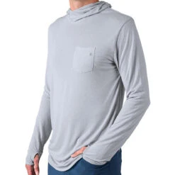 Men's Bamboo Lightweight Hoodie -Urban Trail Sales Store M LWHoody AspenGrey 1 1