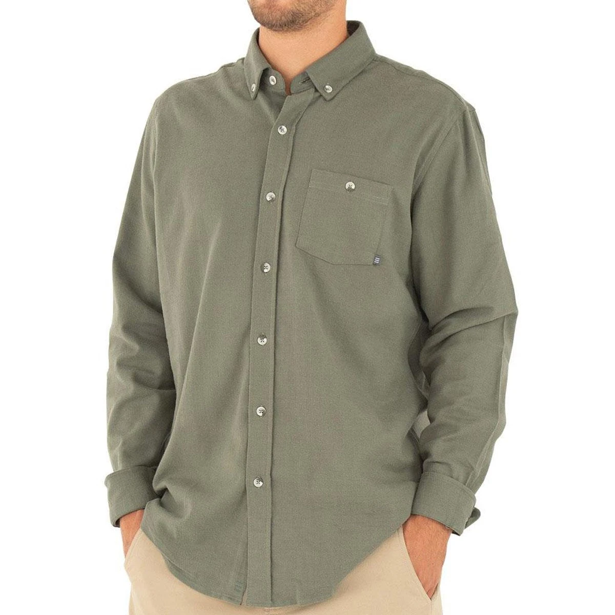 Men's Bamboo Flannel Button Up 2 Men's Bamboo Flannel Button Up - Image 2