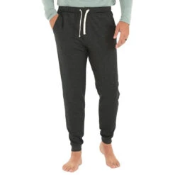 Men's Bamboo Fleece Jogger 3 Men's Bamboo Fleece Jogger -Urban Trail Sales Store M Fleece Jogger HeatherBlack 1