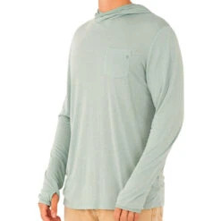 Men's Bamboo Lightweight Hoodie -Urban Trail Sales Store M LWHoody SeaGlass 1 1