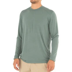 Men's Bamboo Midweight Long Sleeve -Urban Trail Sales Store M Midweight LongSleeve Juniper 1 1