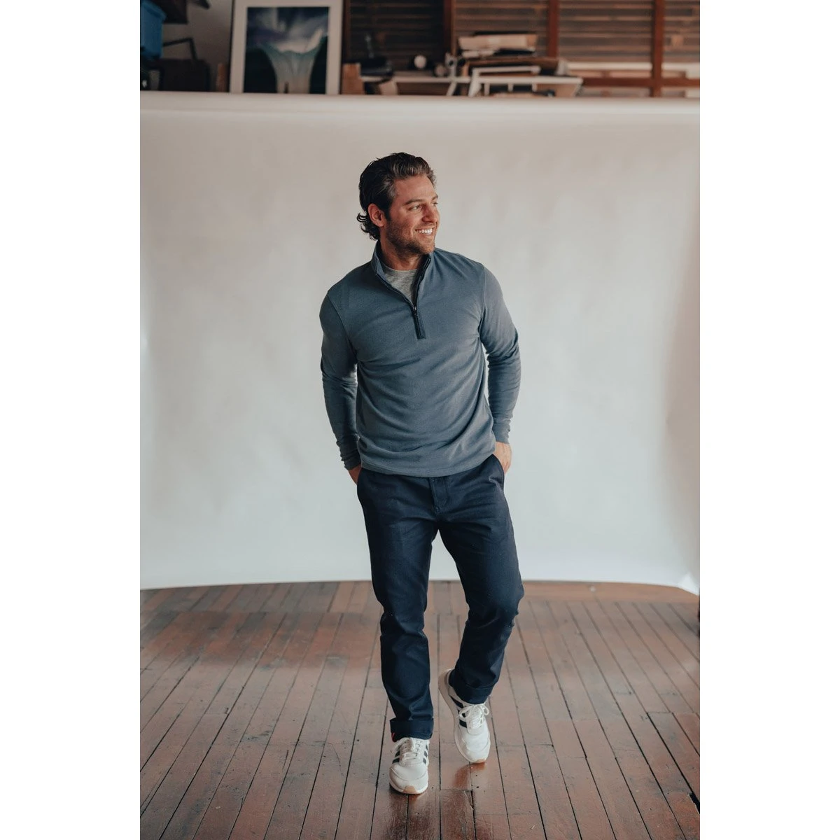 Men's Puremeso Quarter Zip Pullover 2 Men's Puremeso Quarter Zip Pullover - Image 2