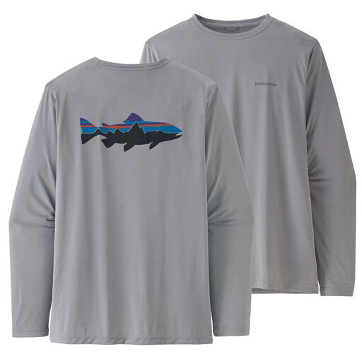 Patagonia Men's Long-Sleeved Cap Cool Daily Fish Graphic Shirt 5 Patagonia Men's Long-Sleeved Cap Cool Daily Fish Graphic Shirt - Image 5