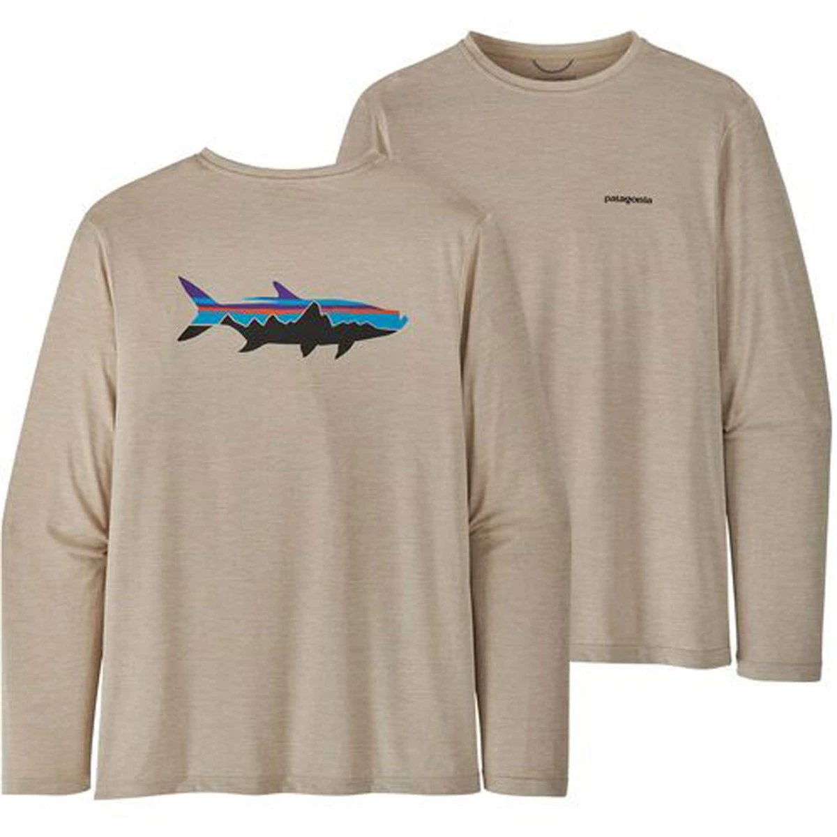 Patagonia Men's Long-Sleeved Cap Cool Daily Fish Graphic Shirt 6 Patagonia Men's Long-Sleeved Cap Cool Daily Fish Graphic Shirt - Image 6