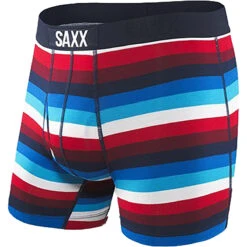 Men's Ultra Boxer Brief -Urban Trail Sales Store Ultra boxer brief Navy Red Cabana Stripe