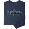 Patagonia Men's Long-Sleeved Fitz Roy Trout Responsibili-Tee