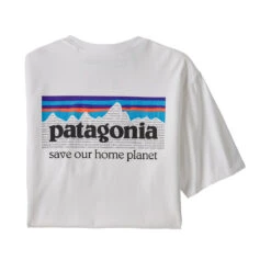 Patagonia Men's P-6 Mission Organic T-Shirt -Urban Trail Sales Store WBF21 37529 WHI 1