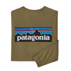 Patagonia Men's Long-Sleeved P-6 Logo Responsibili-Tee -Urban Trail Sales Store WBF22 38518 MOKH