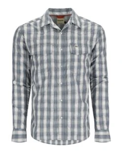 Men's Big Sky Long Sleeve Fishing Shirt -Urban Trail Sales Store big sky orangeplaid