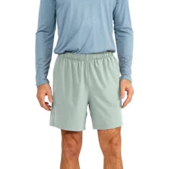 Men's Breeze Short - 6" 20 Men's Breeze Short - 6" -Urban Trail Sales Store breeze short 6 green haze men bottom 1