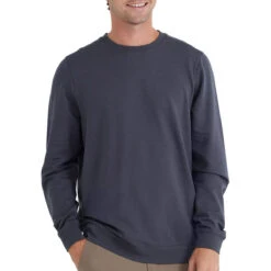 Men's Bamboo Heritage Fleece Crew 12 Men's Bamboo Heritage Fleece Crew -Urban Trail Sales Store heritage fleece crew graphite men top 1 1
