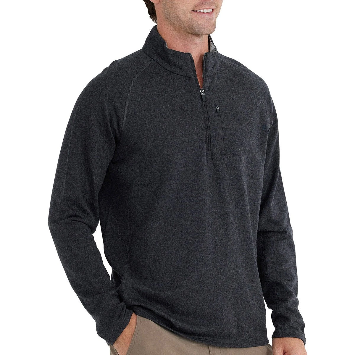Men's Bamboo Heritage Fleece Quarter Zip 3 Men's Bamboo Heritage Fleece Quarter Zip - Image 3