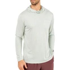 Men's Bamboo Lightweight Hoodie -Urban Trail Sales Store lightweight hoody sage men top 1 1