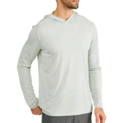 Men's Bamboo Lightweight Shore Hoody -Urban Trail Sales Store lightweight shore hoody sage men top 1