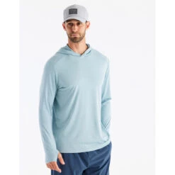 Men's Bamboo Shade Hoodie -Urban Trail Sales Store shade hoody heather ocean mist men 1 1