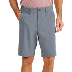 Men's Hybrid Short II - 9" 3 Men's Hybrid Short II - 9" -Urban Trail Sales Store sp22 hybrid shortII 9in heather blue dusk men bottom 1